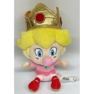 Baby Princess‎ Peach Plush Doll 6" Super Mario Nintendo 2012 Little Buddy